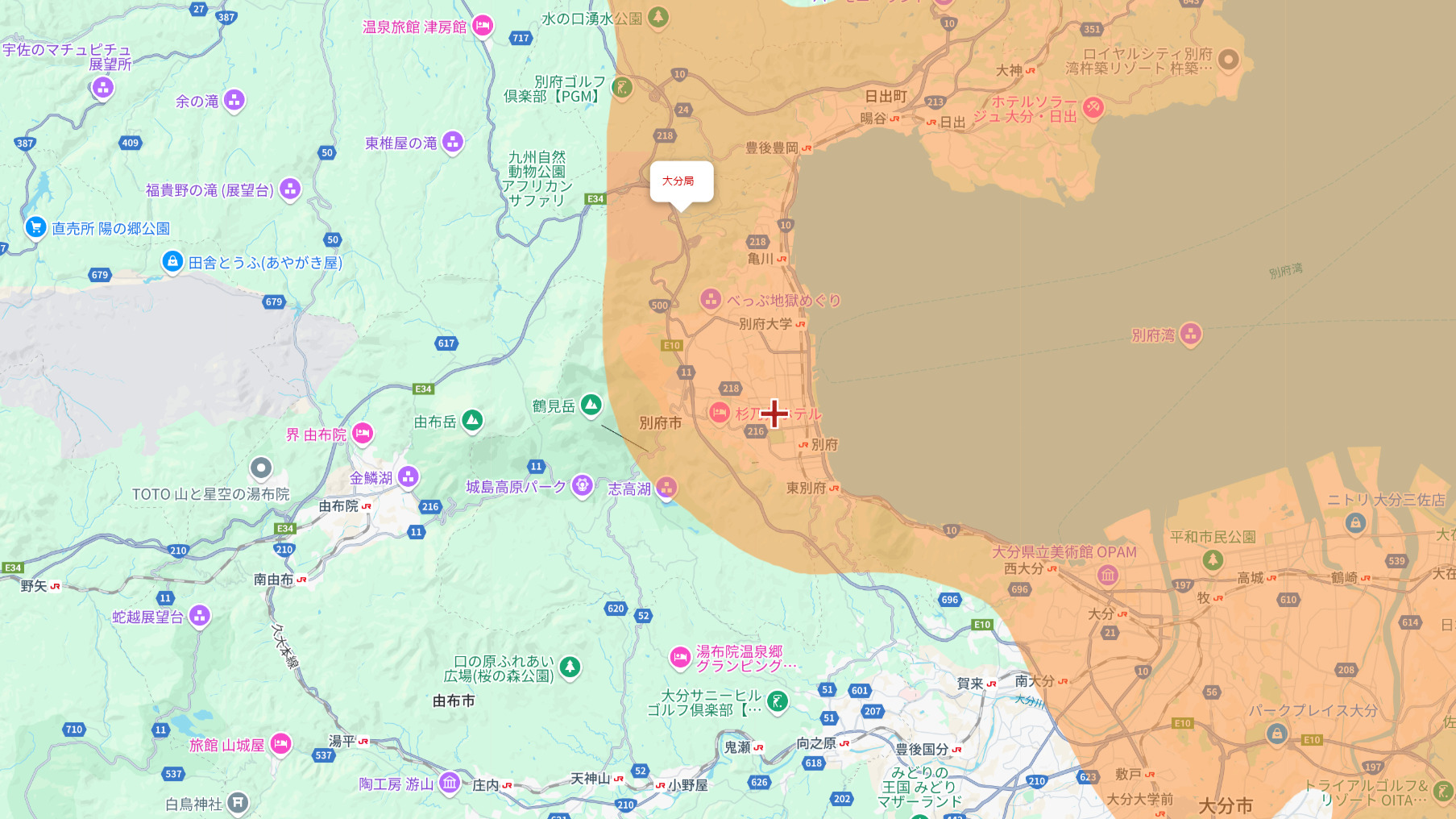 別府市の電波事情